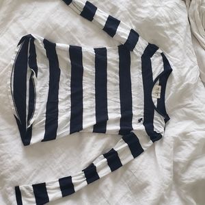 Navy&white striped ABERCROMBIE Top